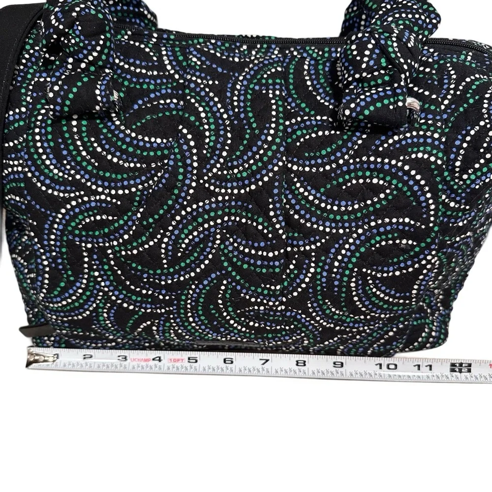 Vera Bradley Perfect Companion Satchel Handbag Adjustable Shoulder Strap Black - Picture 13 of 17